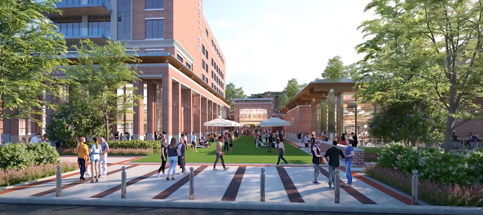 The front walk up to the new Rane Culinary Science Center.