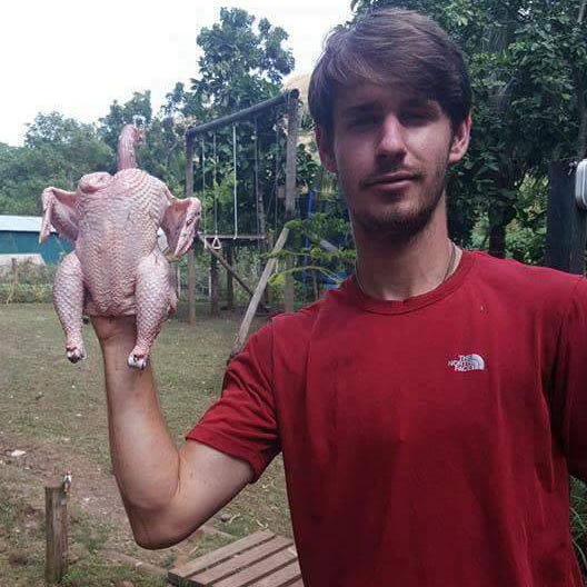 Jacob Cleaning Chicken