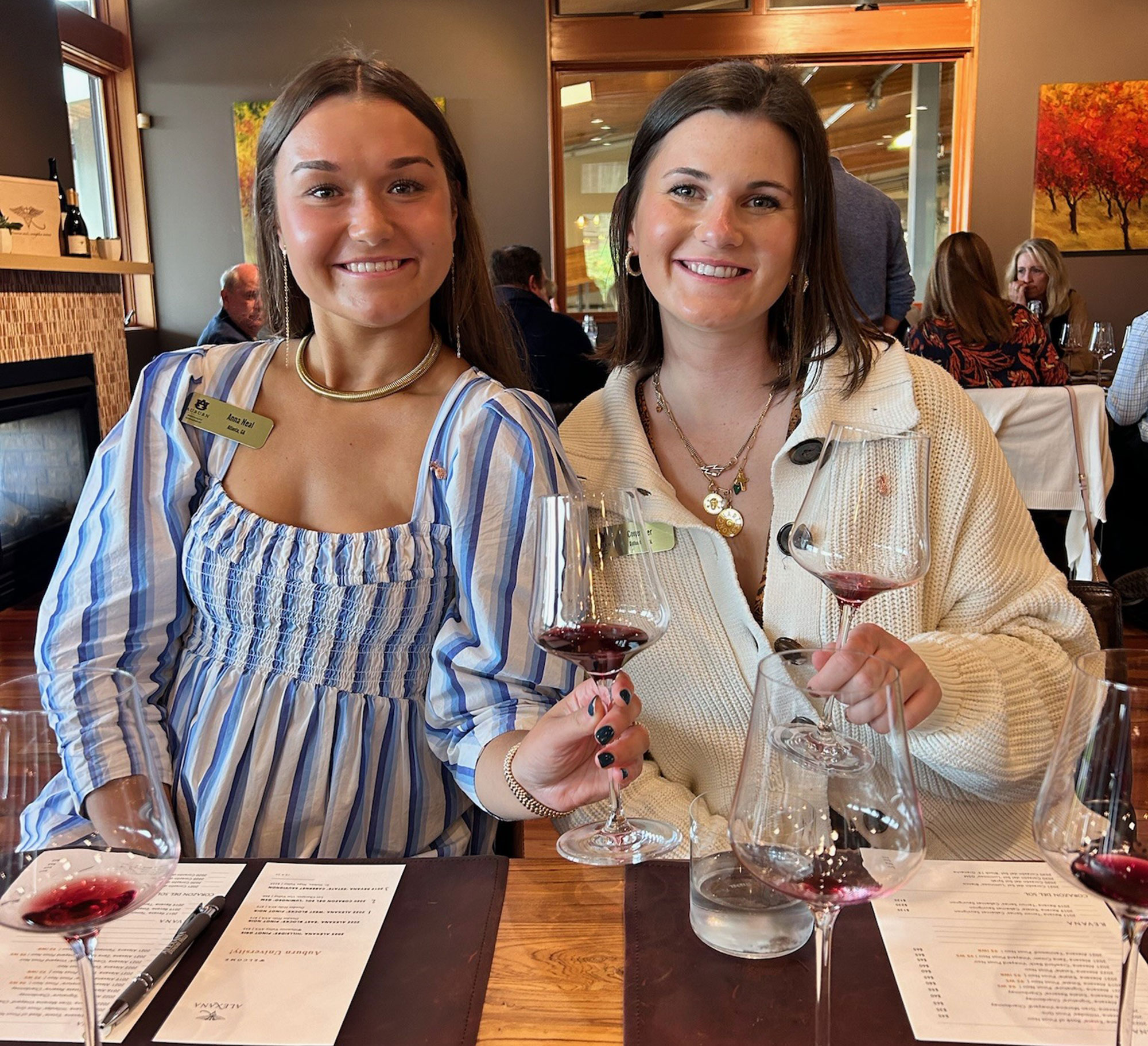 Members of the Auburn Chapter of the Eta Sigma Delta (ESD) International Hospitality Management Honors Society in New York.