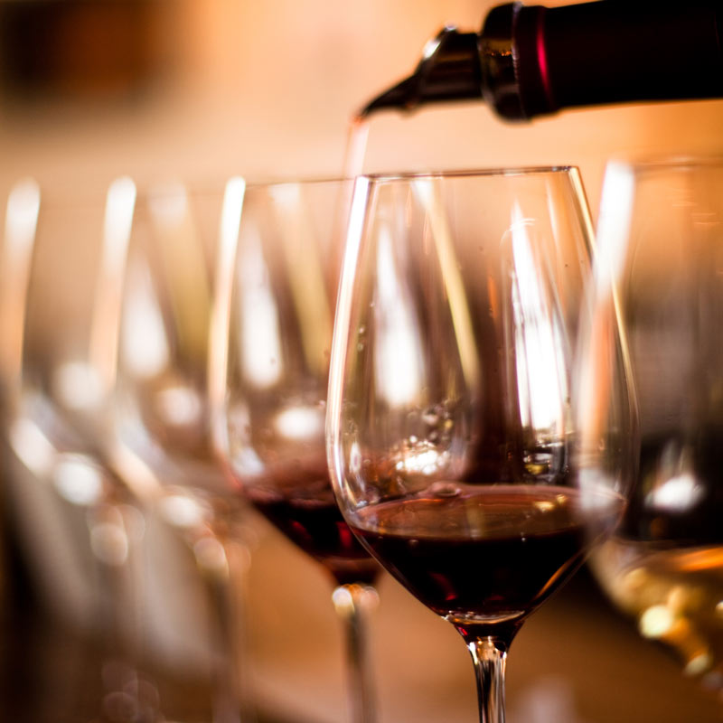 Glasses of wine