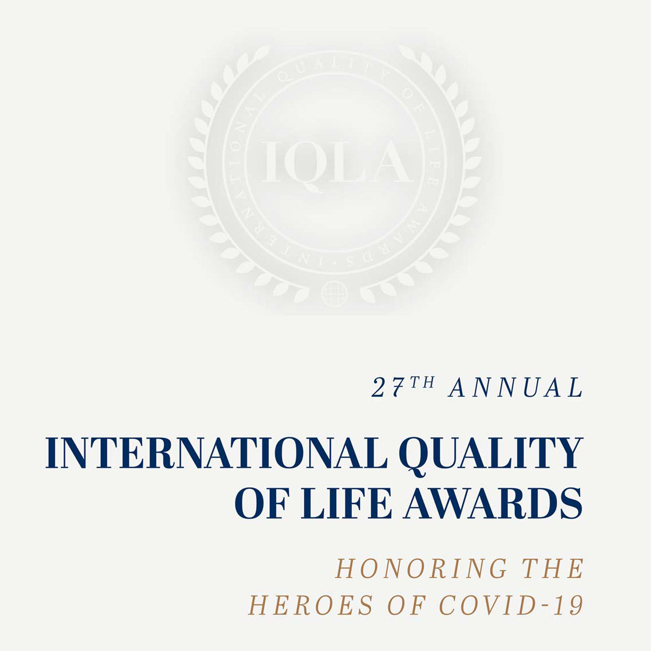 IQLA logo on cream background.
