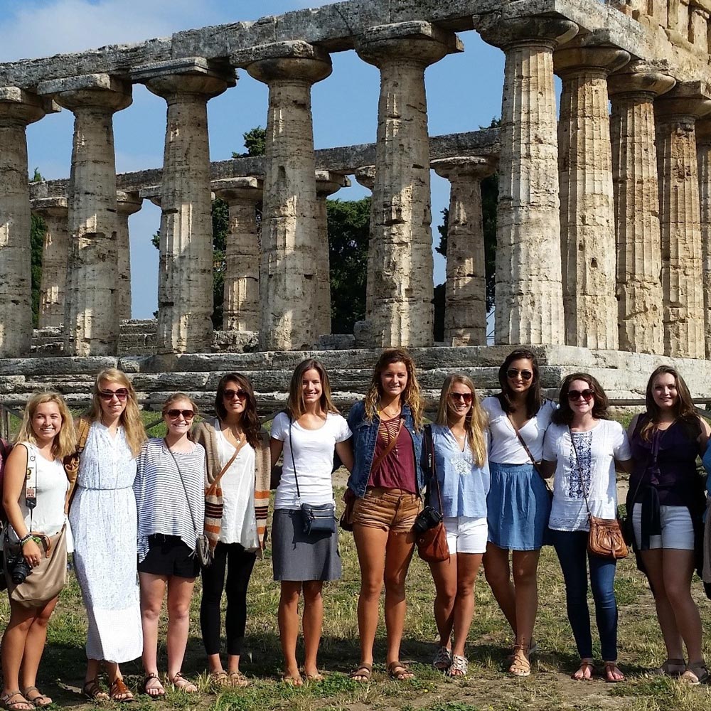 Photos AU students studying abroad in rome.