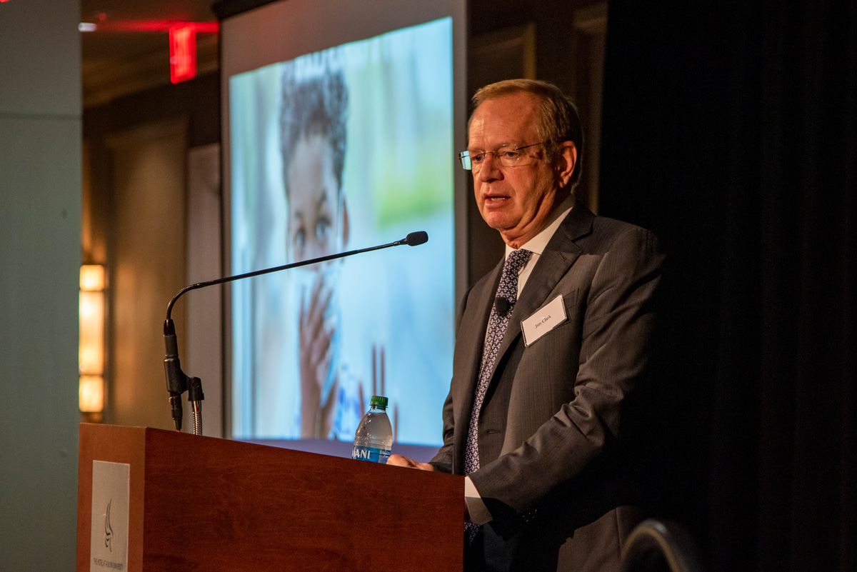 Photo of Jim Clark speaking at the Nonprofit Summit.