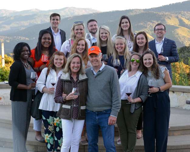 Tom and Susan Lowder with students