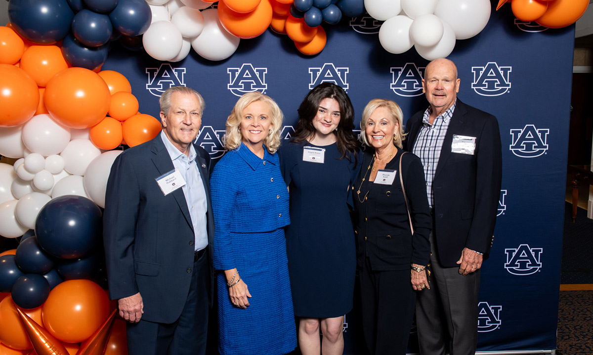 Attendees at scholarship reception